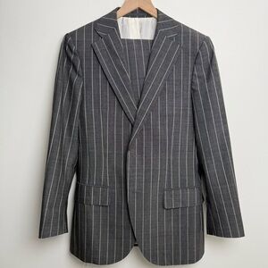 SuitSupply gray pinstripe wool 2pc suit - vitale barberis canonico eu 48/ us 38